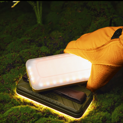 LED camping light with orange light