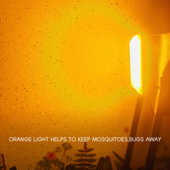 LED camping light with orange light