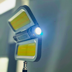 Waterproof IPX4 LED camping light in outdoor setting
